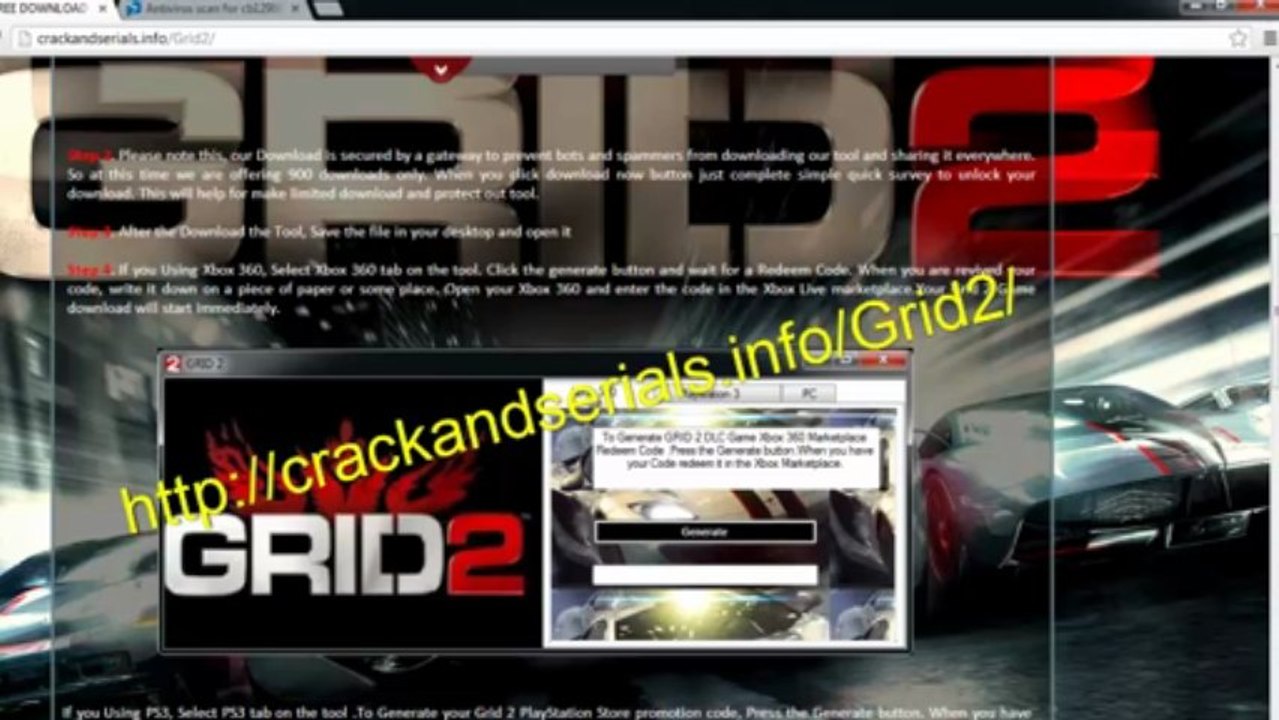 Grid 2 redeem code free PS3-xbox360