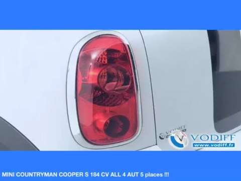 VODIFF : MINI OCCASION ALSACE : MINI COUNTRYMAN COOPER S 184 CV ALL 4 AUT 5 places !!!