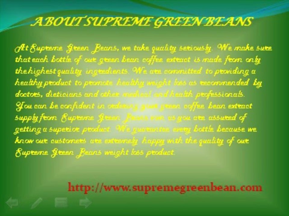 Green Coffee Extract