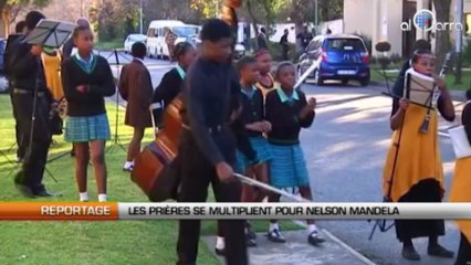 Les prières se multiplient pour Nelson Mandela