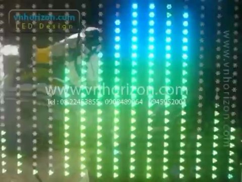 Đèn LED equalizer, Thi công quảng cáo đèn LED