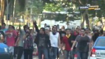 Policías y civiles se enfrentaron a las afueras del Maracaná