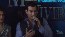 David Zepeda @davidzepeda1 y elenco de @MentirParaVivir en conferencia de prensa en Sonora