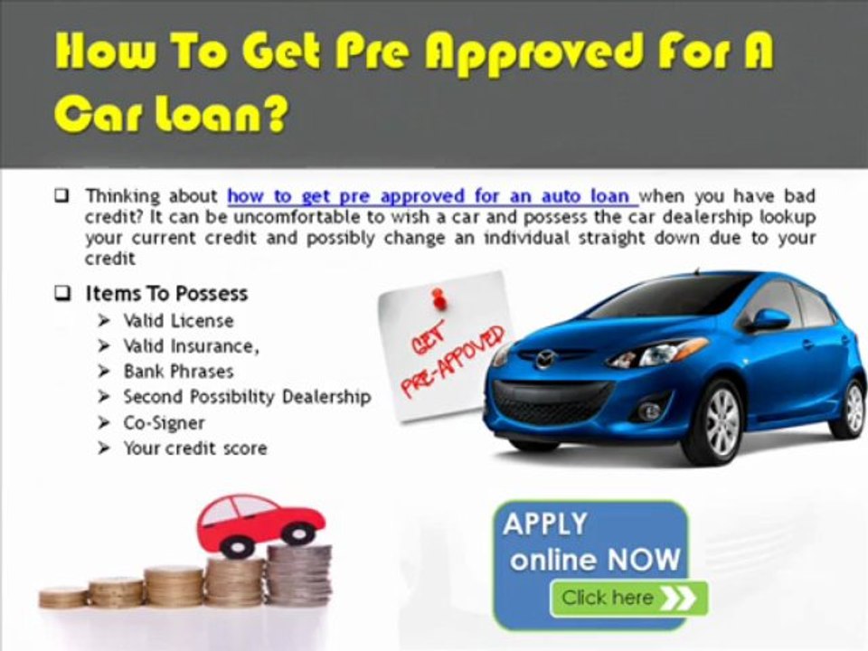 How Do Pre Approved Car Loans Work Online