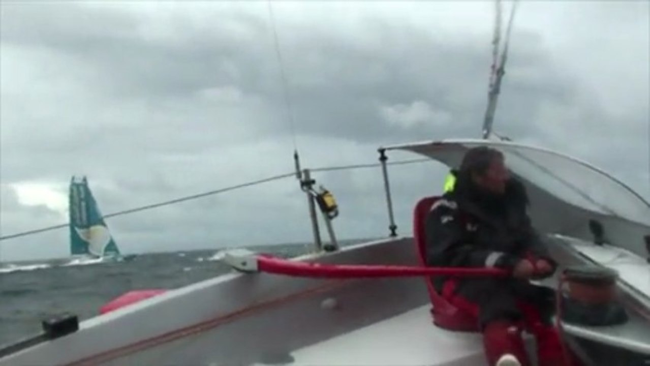 Images embarquées du Maxi 80 Prince de Bretagne - 17/06/2013