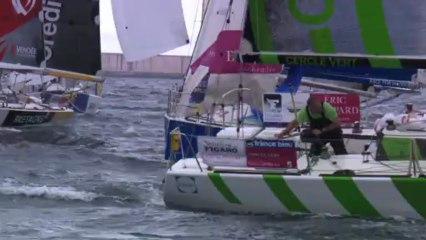 Gijón / Roscoff - Michel Desjoyeaux et TBS sur la Solitaire