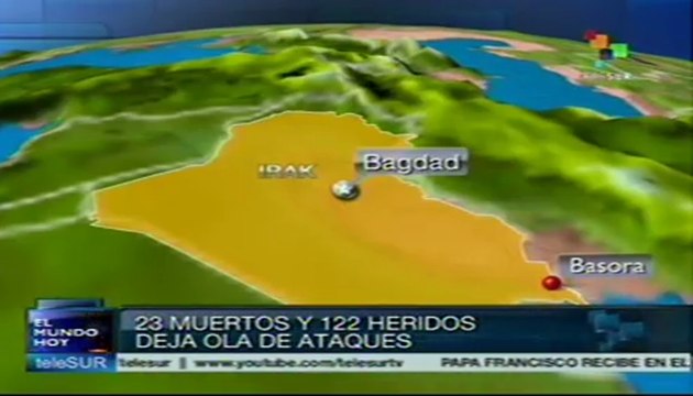 Cadena de atentados en Irak deja al menos 20 muertos
