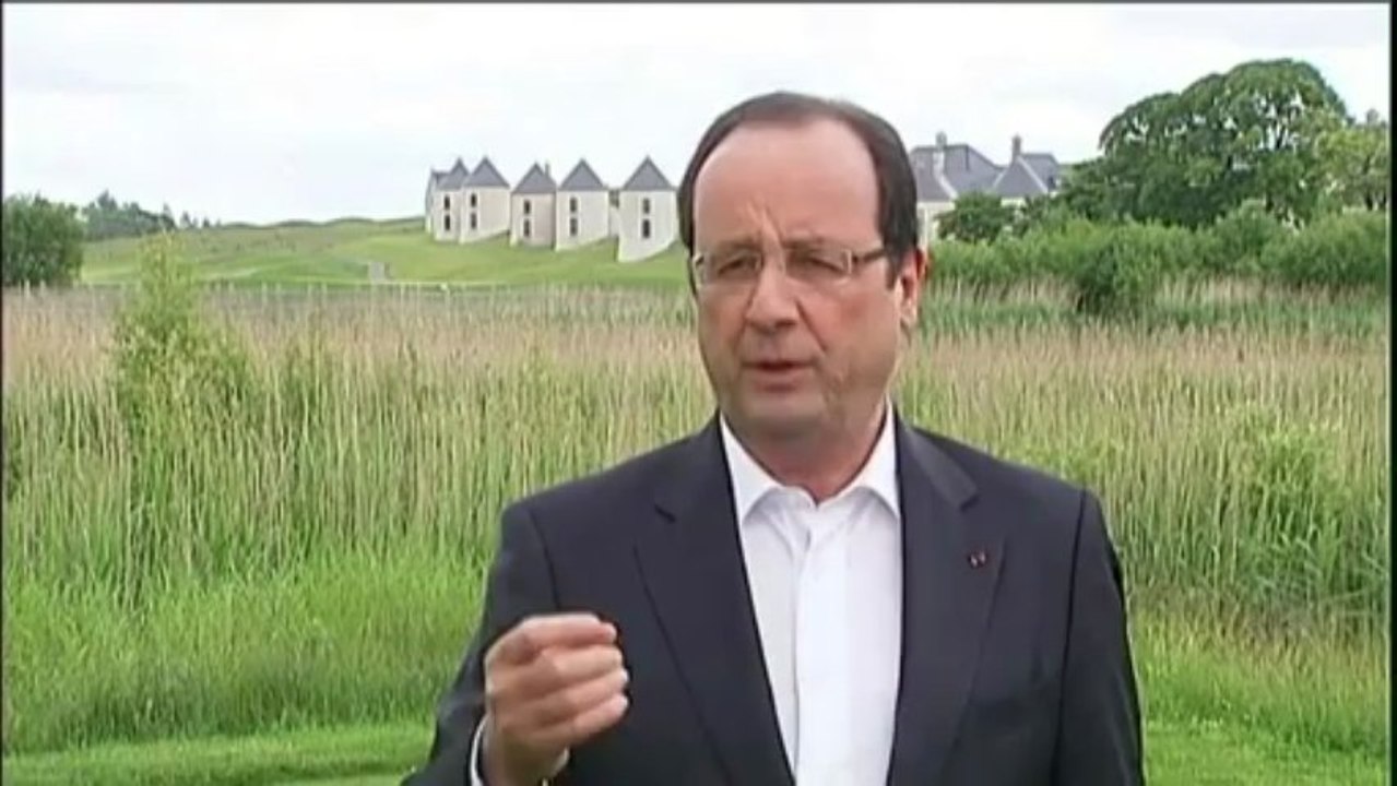 Sommet du G8 : Hollande critique les livraisons d'armes par Poutine à la Syrie