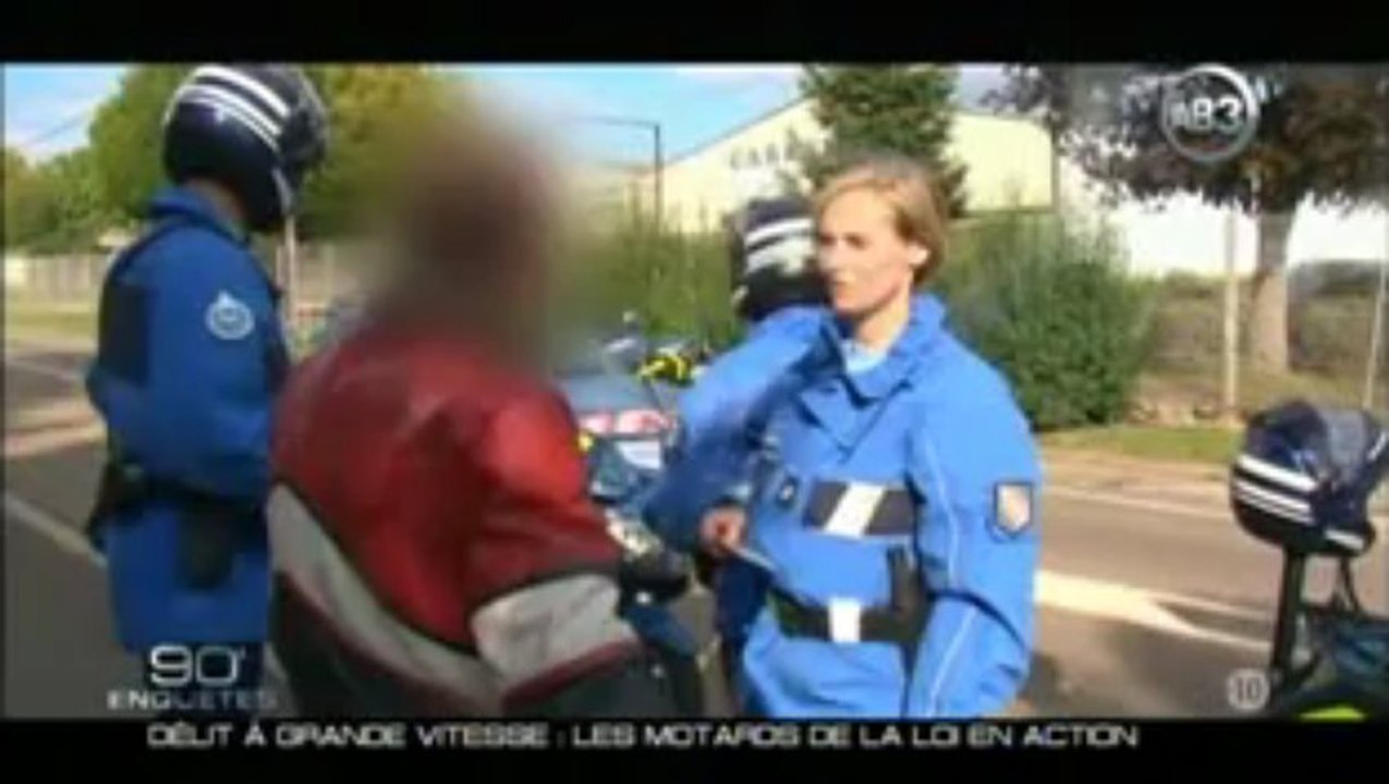 Délit à grande vitesse les motards de la loi en action - Partie 1 de 2