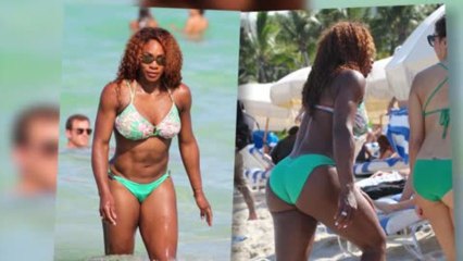 Serena Williams dévoile ses muscles en bikini à Miami