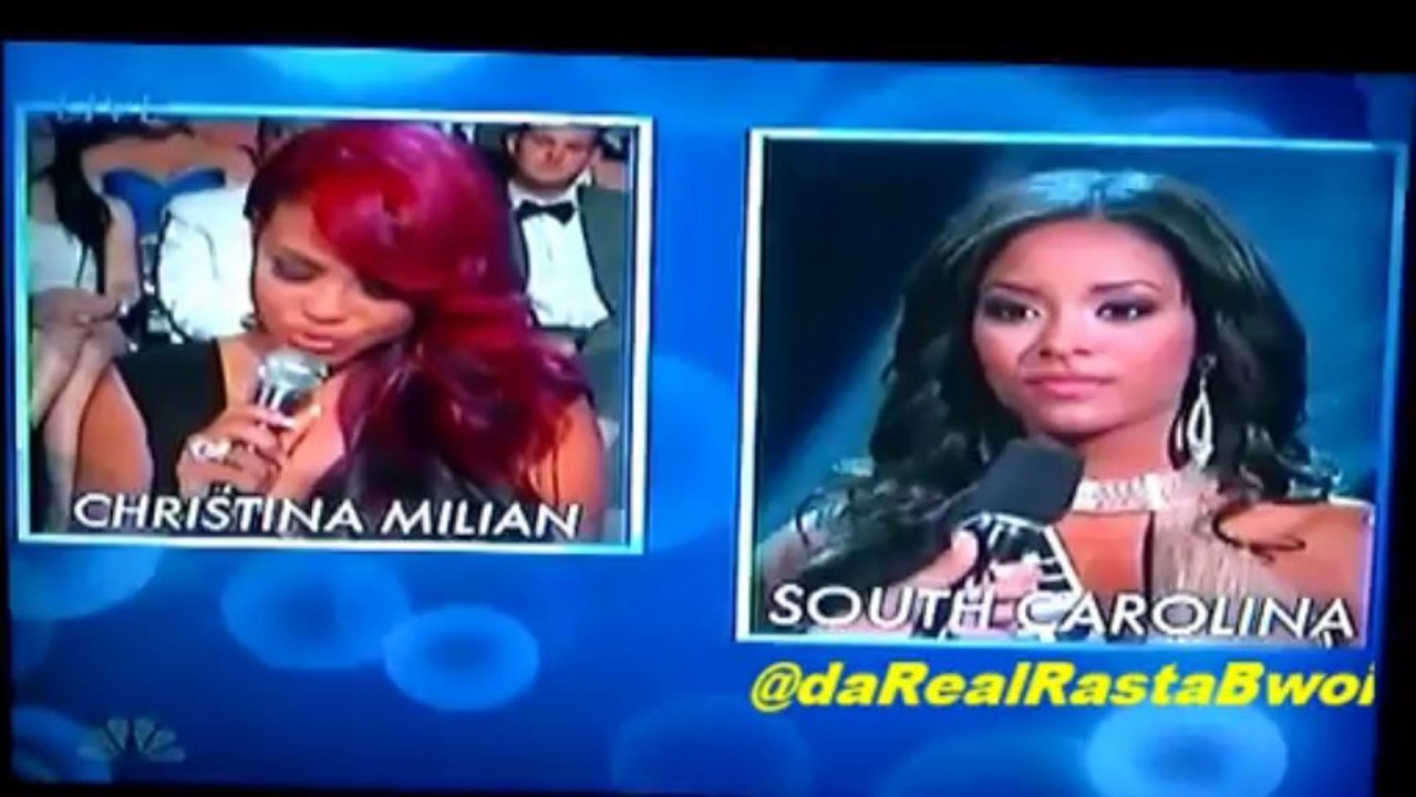 Miss South Carolina final question on Miss USA 2013