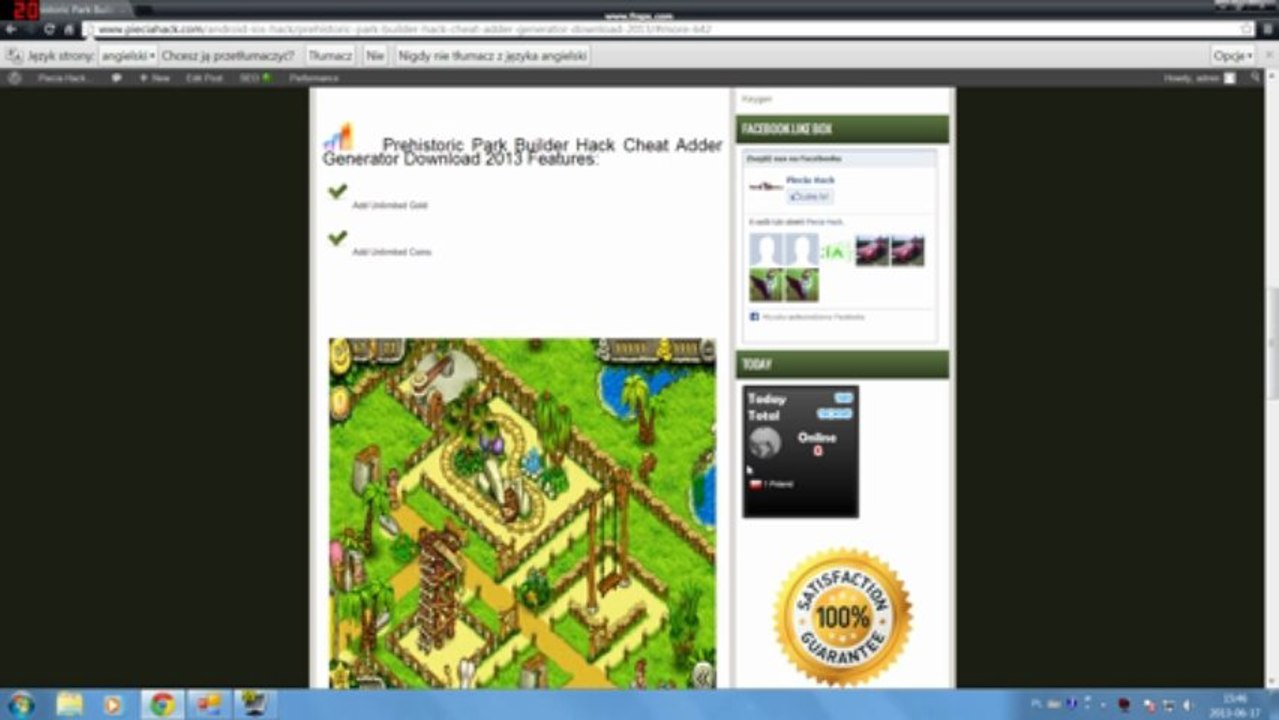 Prehistoric Park Builder Hack Cheat Adder Generator Download 2013