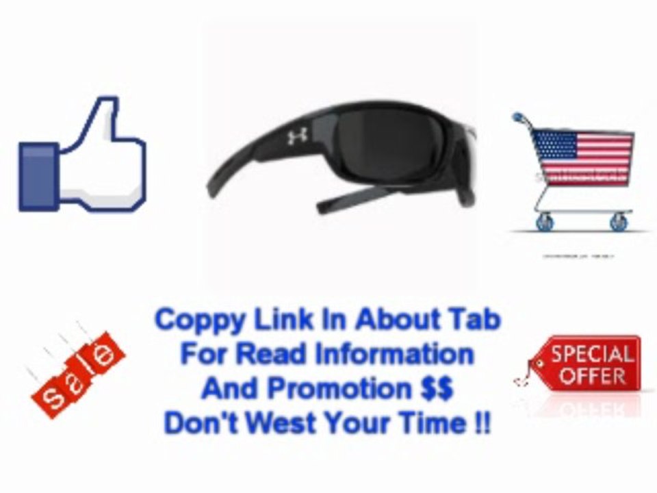 &! Cheap Price Under Armour Rumble Polarized Sunglasses,Shiny Black Frame Gray & Multi Lens,One Size Cheap Price((