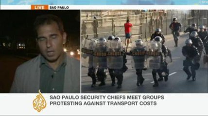 Thousands protest on streets of Brazil