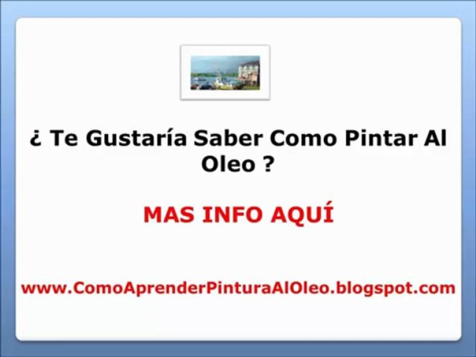 Como Pintar Oleo Sobre Lienzo - pintura de cuadros al oleo