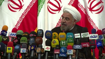 Iran's President-elect Rowhani gives first presser