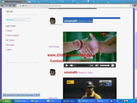 AMES-Cloud: A Framework Of Adaptive Mobile Video Streaming And Efficient Social Video Sharing In The Clouds