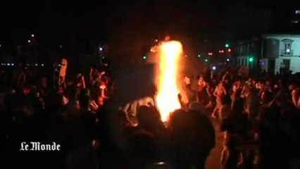 Download Video: Brésil : violents affrontements au centre de Rio de Janeiro