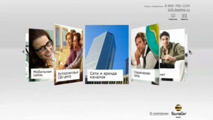 Презентация сайта Beeline