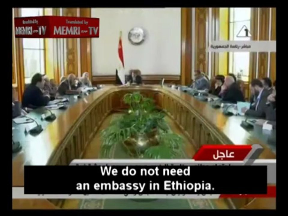 Egyptian Blooper: Politicians, Unaware They Are on Air, Threaten Ethiopia over Dam Construction