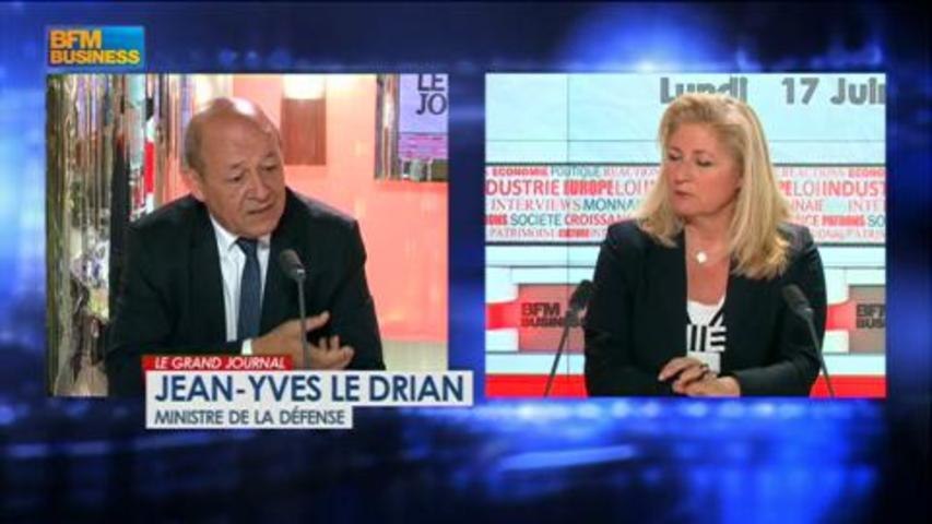 Jean-Yves Le Drian, ministre de la Défense dans Le Grand Journal - 17 juin  1/4 - Vidéo Dailymotion