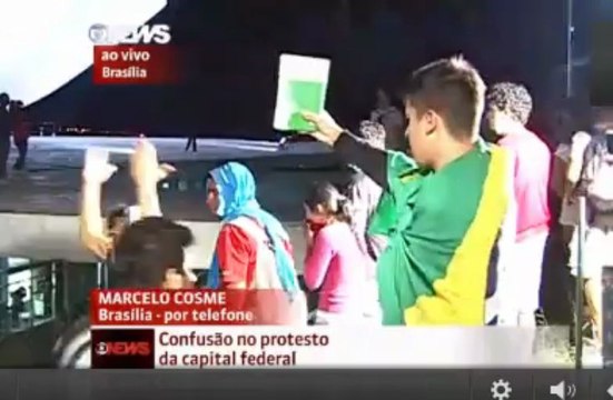 Congresso Nacional Invadido (Brasilia)ao vivo 17/06/2013 Manifestação contra aumento da pass/onibus