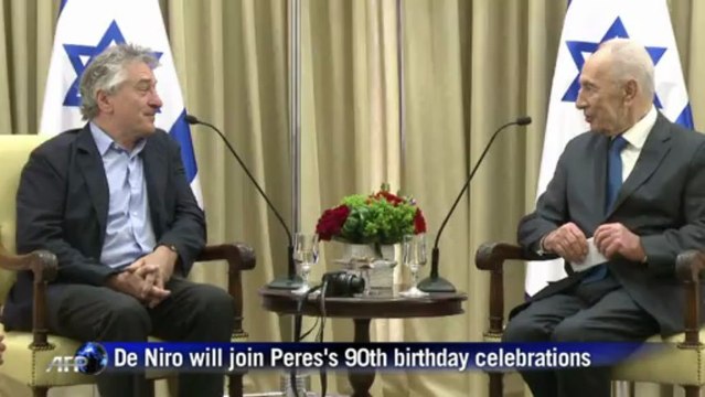 Robert De Niro meets Israeli president
