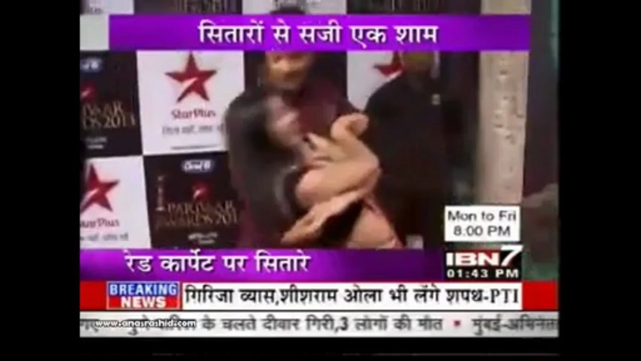 Anas Rashid & Deepika aka Suraj & Sandhya in Star Parivaar Awards 13 - Red Carpet - IBN7 - Part 1