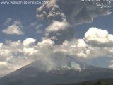 Volcan Popocatépetl Explosion 17.06.2013
