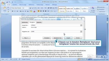 Tải video: Comment utiliser la fonction remplacer avec Word 2007 ?