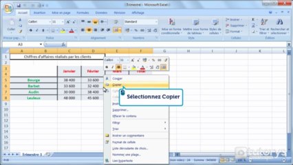 Comment importer des éléments depuis Excel avec Word 2007 ?