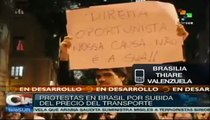 Masivas manifestaciones se registran en Río de Janeiro