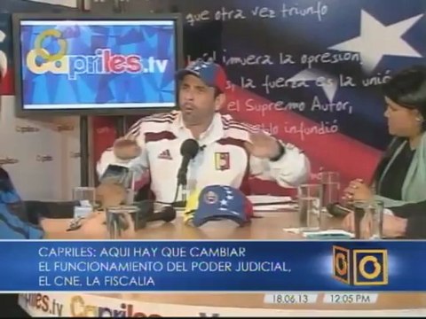 Capriles no descarta un proceso constituyente en el futuro