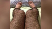 Hairy Leg Stockings Aim to Deflect Male Attention
