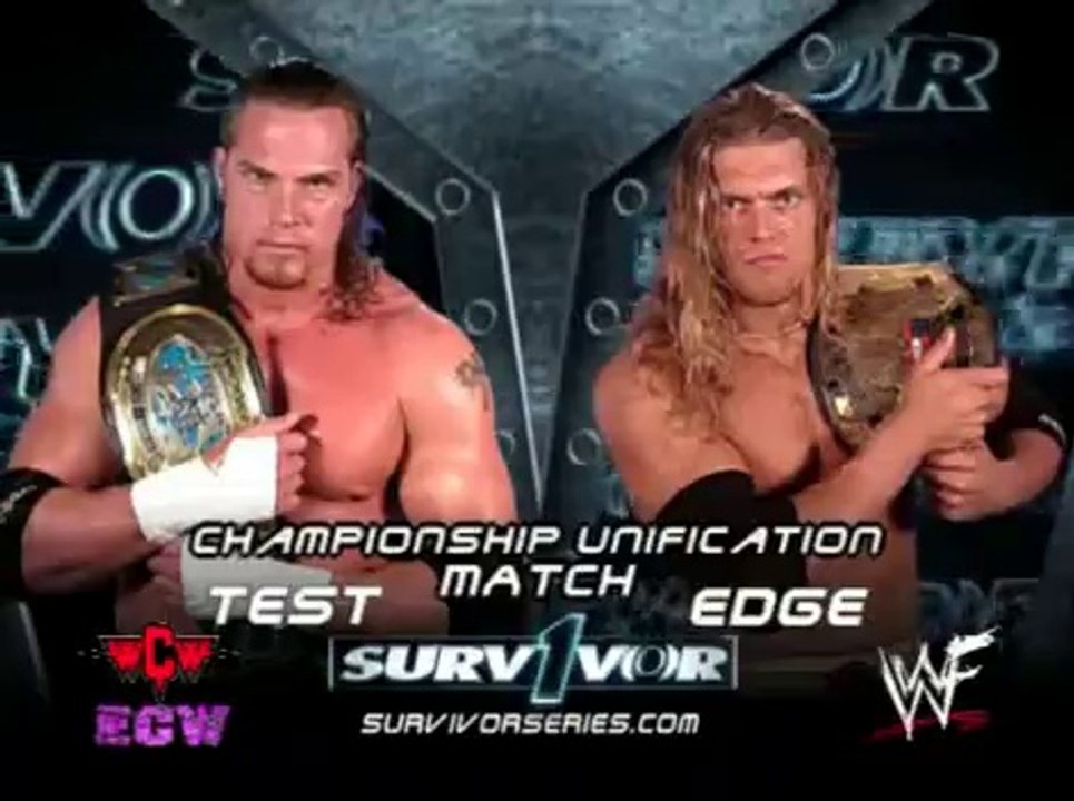 Test vs. Edge (WWF Intercontinental Championship & WCW U.S. Championship)