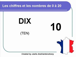French Lesson 7 - Numbers from 0 to 100 (part 1) Les nombres de 0 à 20 - Numeros en frances