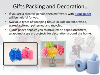Usefulness of eco-friendly tissue paper
