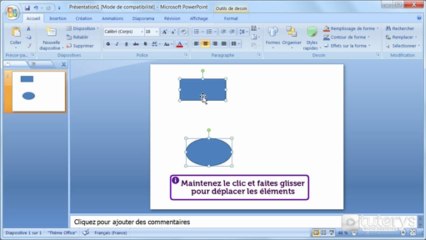 Comment sélectionner et déplacer des éléments avec PowerPoint 2007 ?