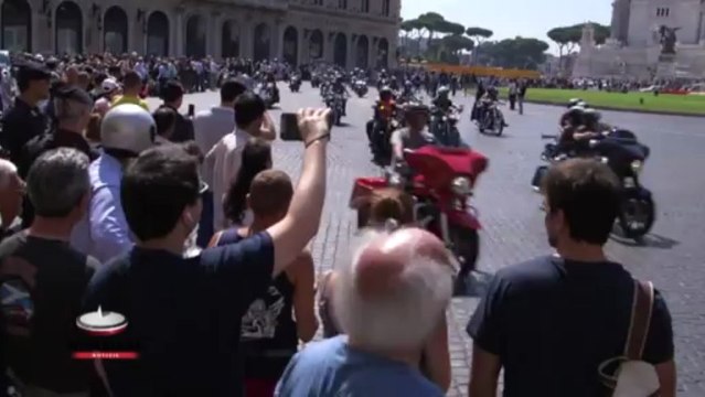 Appassionati Harley-Davidson riuniti a Roma per lo storico evento del 110° anniversario