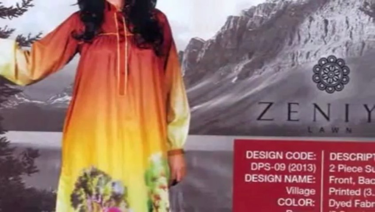 Zeniya Lawn 2013 Dresses
