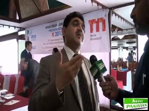 Mr. Abuzer Shaad Vice President LCCI talking with Jeevey Pakistan News.