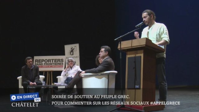 Panos Angelopoulos, Collectif de solidarité des Grecs à Paris / En soutien au peuple grec au Châtelet