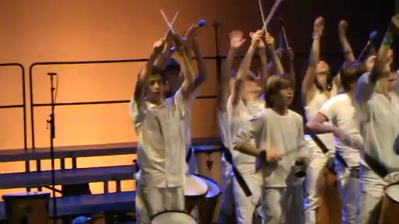 Samba Reggae Collège Emile Combes Bordeaux   Chante Ecole 2011
