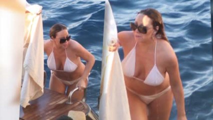 Mariah Carey dévoile ses formes dans un bikini pratiquement inexistant