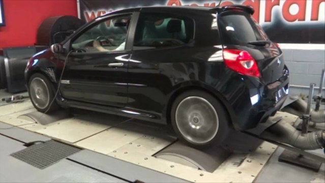 Vidéo Test Reprogrammation moteur Clio 3 RS 197ch 198@209ch o2programmation test dyno