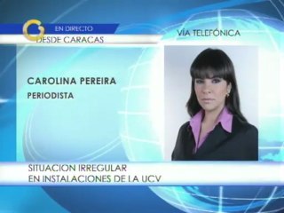 Encapuchados disparan dentro de la UCV
