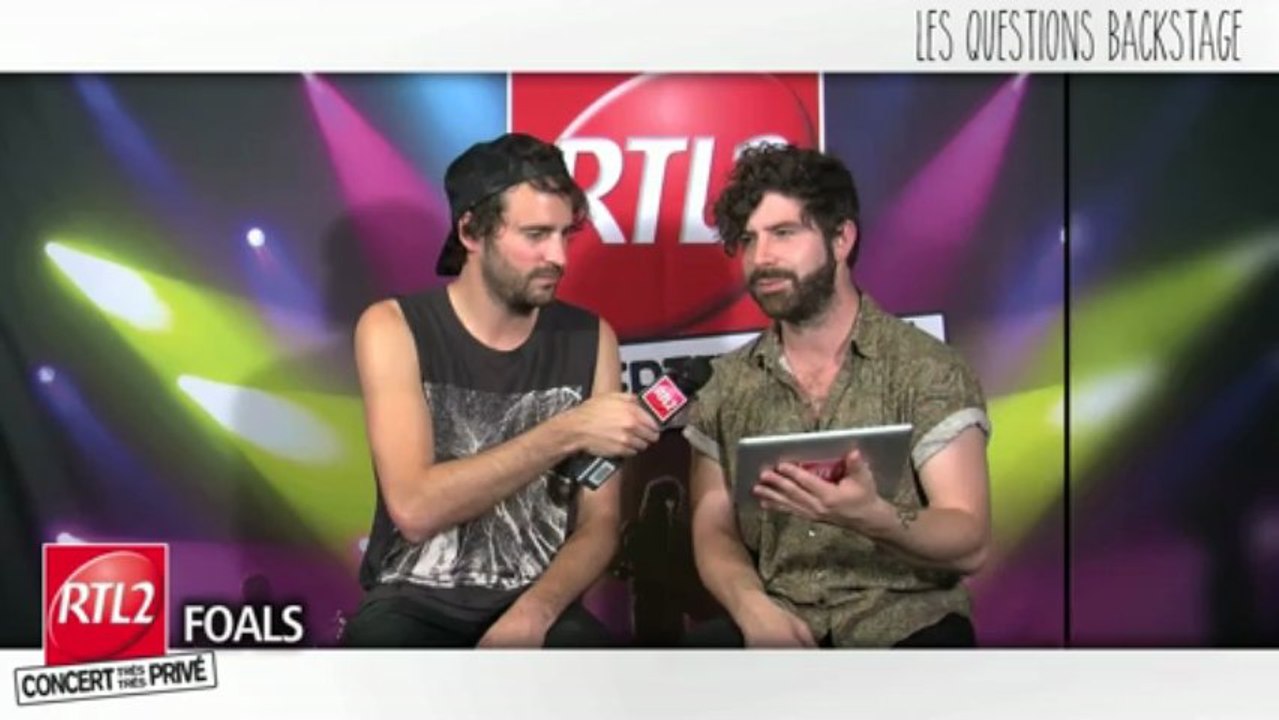 Vidéo :  Foals - Questions Backstage RTL2 #CTTPRTL2