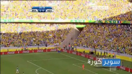 هدف البرازيل الاول فى المكسيك نيمار