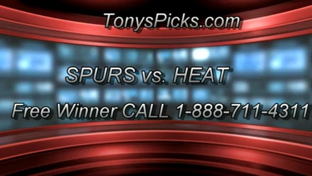 Game 7 Odds Pick Miami Heat vs. San Antonio Spurs Prediction NBA Finals Playoff Preview 6-20-2013