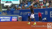 Gael Monfils is an incredible tennis trick shot master.